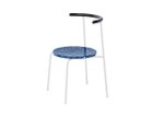 【アージェントアンドゥ/Urgent Undo / GOODS】のKu "air" Chair 1.0 / クー “エア” チェア 1.0 (ライトデニムストーン) 背面ウッド:ヴィクトリアンローズウッド(炭化仕上)、フレームホワイト|ID:prp329100003169535