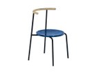 【アージェントアンドゥ/Urgent Undo / GOODS】のKu "air" Chair 1.0 / クー “エア” チェア 1.0 (ダークデニムストーン) 背面ウッド:チェスナット(クリア塗装)、フレームブラック|ID:prp329100003169536