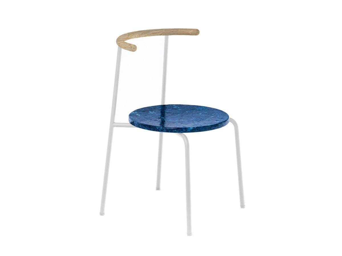 【アージェントアンドゥ/Urgent Undo / GOODS】のKu "air" Chair 1.0 / クー “エア” チェア 1.0 (ダークデニムストーン) インテリア・キッズ・メンズ・レディースファッション・服の通販 founy(ファニー) 　ストーン　Stone　デニム　Denim　フレーム　Flame　モダン　Modern　送料無料　Free Shipping　ホーム・キャンプ・アウトドア・お取り寄せ　Home,Garden,Outdoor,Camping Gear　家具・インテリア　Furniture　チェア・椅子　Chair　ダイニングチェア　Dining Chair　背面ウッド:チェスナット(クリア塗装)フレームホワイト|ID: prp329100003169536 ipo3291000000021427480