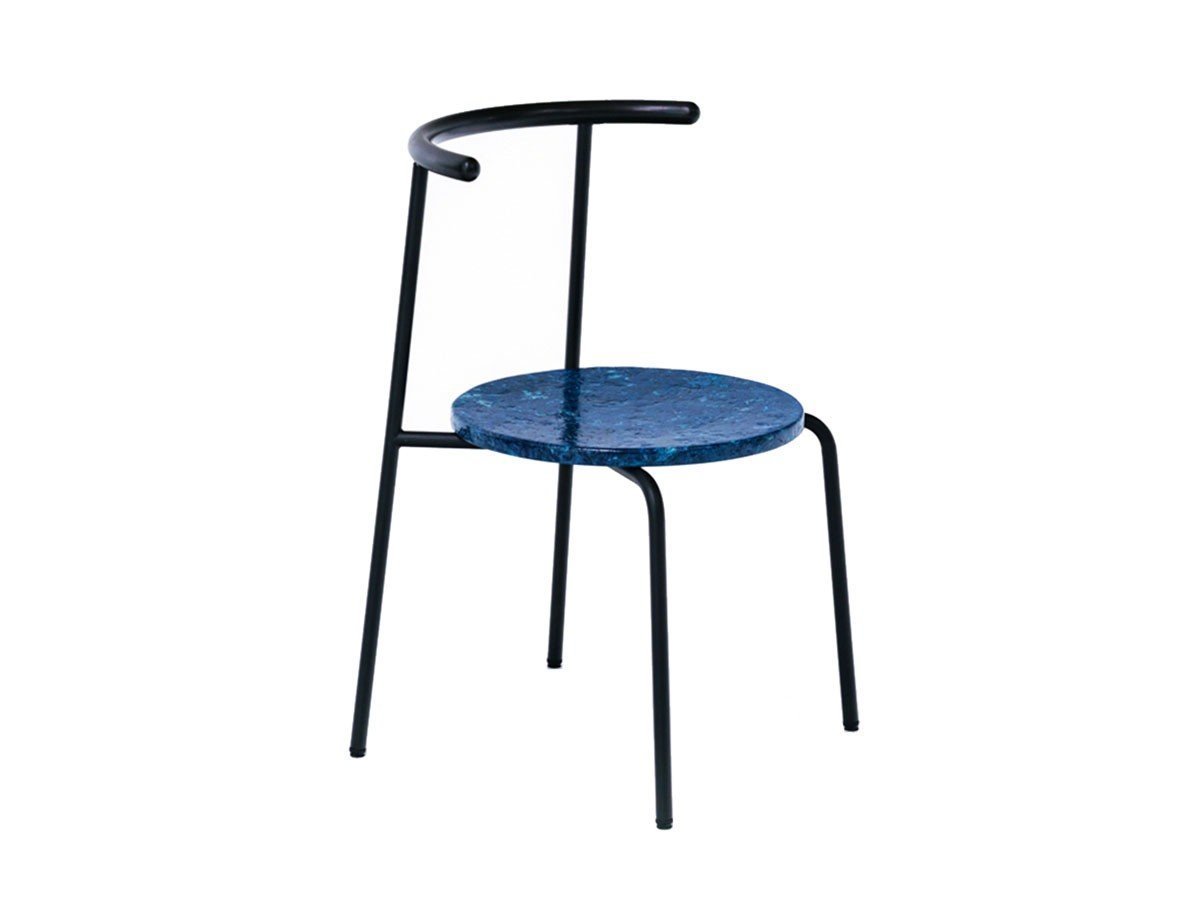 【アージェントアンドゥ/Urgent Undo / GOODS】のKu "air" Chair 1.0 / クー “エア” チェア 1.0 (ダークデニムストーン) インテリア・キッズ・メンズ・レディースファッション・服の通販 founy(ファニー) 　ストーン　Stone　デニム　Denim　フレーム　Flame　モダン　Modern　送料無料　Free Shipping　ホーム・キャンプ・アウトドア・お取り寄せ　Home,Garden,Outdoor,Camping Gear　家具・インテリア　Furniture　チェア・椅子　Chair　ダイニングチェア　Dining Chair　背面ウッド:ヴィクトリアンローズウッド(炭化仕上)、フレームブラック|ID: prp329100003169536 ipo3291000000021427481
