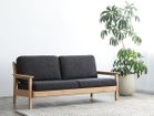 【フランネルソファ/FLANNEL SOFA / GOODS】のMOLEED SOFA / モリード 3人掛けソファ 張地:HQ ブラック(グループ4)、フレーム:ナチュラル|ID: prp329100003188426 ipo3291000000030181790