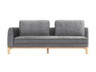 【フランネルソファ/FLANNEL SOFA / GOODS】のVESEL SOFA / べセル 3人掛けソファ 張地:HU ダークグレー(グループ4)、脚部:オーク、タイプ:座って右アーム、サイドクッションの有無|ID: prp329100003188429 ipo3291000000030181908