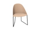 【アルペール/arper / GOODS】のCila Chair / シーラ アームレスチェア スレッド脚 シートピンク、脚部マットブラック|ID:prp329100003221081