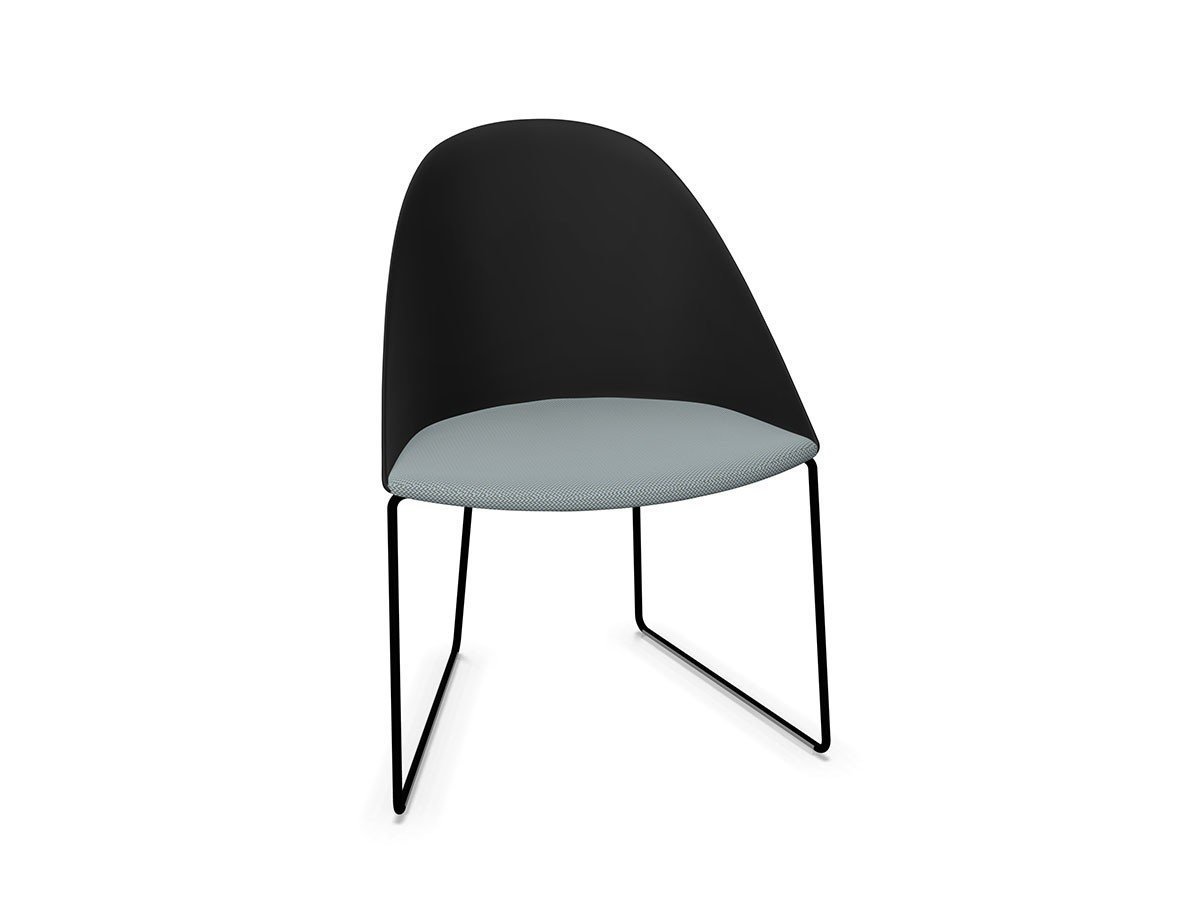 【アルペール/arper / GOODS】のCila Chair / シーラ アームレスチェア 座クッション付 スレッド脚 インテリア・キッズ・メンズ・レディースファッション・服の通販 founy(ファニー) 　クッション　Cushion, Throw Pillow　シンプル　Simple, Minimal　スリム　Slim, Slim Fit　ドレス　Dress, One-Piece　送料無料　Free Shipping　ホーム・キャンプ・アウトドア・お取り寄せ　Home Living / Home & Lifestyle / Camping Gear / Outdoor Camping　家具・インテリア　Home Furniture & Interior. Stylish & Functional Living Spaces　チェア・椅子　Seating & Chairs　ダイニングチェア・木製チェア　Dining Chairs　シートブラック、脚部マットブラック|ID: prp329100003221082 ipo3291000000034442867