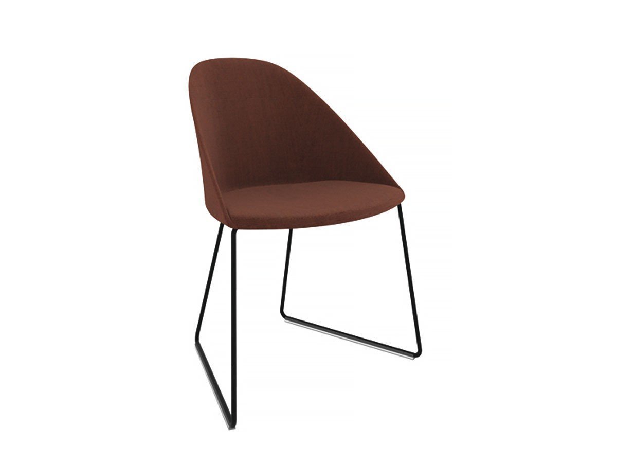 【アルペール/arper / GOODS】のCila Chair / シーラ アームレスチェア 張り込み仕上 スレッド脚 インテリア・キッズ・メンズ・レディースファッション・服の通販 founy(ファニー) シンプル Simple, Minimal スリム Slim, Slim Fit ドレス Dress, One-Piece ファブリック Fabric, Textile 送料無料 Free Shipping ホーム・キャンプ・アウトドア・お取り寄せ Home Living / Home & Lifestyle / Camping Gear / Outdoor Camping 家具・インテリア Home Furniture & Interior. Stylish & Functional Living Spaces チェア・椅子 Seating & Chairs ダイニングチェア・木製チェア Dining Chairs 脚部マットブラック|ID: prp329100003221083 ipo3291000000033879762