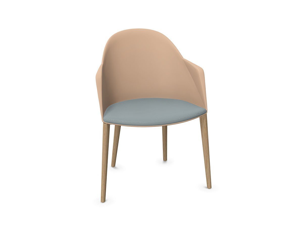 【アルペール/arper / GOODS】のCila Arm Chair / シーラ アームチェア 座クッション付 木脚 インテリア・キッズ・メンズ・レディースファッション・服の通販 founy(ファニー) 　クッション　Cushion, Throw Pillow　シンプル　Simple, Minimal　ドレス　Dress, One-Piece　フィット　Fit, Slim Fit　リラックス　Relax, Relaxed Fit　送料無料　Free Shipping　ホーム・キャンプ・アウトドア・お取り寄せ　Home Living / Home & Lifestyle / Camping Gear / Outdoor Camping　家具・インテリア　Home Furniture & Interior. Stylish & Functional Living Spaces　チェア・椅子　Seating & Chairs　ダイニングチェア・木製チェア　Dining Chairs　ホーム・キャンプ・アウトドア・お取り寄せ　Home Living / Home & Lifestyle / Camping Gear / Outdoor Camping　家具・インテリア　Home Furniture & Interior. Stylish & Functional Living Spaces　チェア・椅子　Seating & Chairs　アームチェア・アクセントチェア　Armchairs & Accent Chairs　シートピンク、脚部ナチュラルオーク|ID: prp329100003221088 ipo3291000000033667929