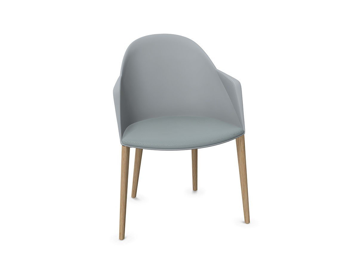 【アルペール/arper / GOODS】のCila Arm Chair / シーラ アームチェア 座クッション付 木脚 インテリア・キッズ・メンズ・レディースファッション・服の通販 founy(ファニー) 　クッション　Cushion, Throw Pillow　シンプル　Simple, Minimal　ドレス　Dress, One-Piece　フィット　Fit, Slim Fit　リラックス　Relax, Relaxed Fit　送料無料　Free Shipping　ホーム・キャンプ・アウトドア・お取り寄せ　Home Living / Home & Lifestyle / Camping Gear / Outdoor Camping　家具・インテリア　Home Furniture & Interior. Stylish & Functional Living Spaces　チェア・椅子　Seating & Chairs　ダイニングチェア・木製チェア　Dining Chairs　ホーム・キャンプ・アウトドア・お取り寄せ　Home Living / Home & Lifestyle / Camping Gear / Outdoor Camping　家具・インテリア　Home Furniture & Interior. Stylish & Functional Living Spaces　チェア・椅子　Seating & Chairs　アームチェア・アクセントチェア　Armchairs & Accent Chairs　シートブルーグレイ、脚部ナチュラルオーク|ID: prp329100003221088 ipo3291000000033667935
