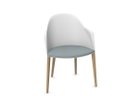 【アルペール/arper / GOODS】のCila Arm Chair / シーラ アームチェア 座クッション付 木脚 シートホワイト、脚部ナチュラルオーク|ID: prp329100003221088 ipo3291000000035175368