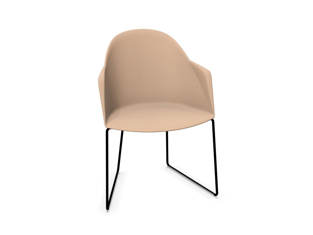 【アルペール/arper / GOODS】のCila Arm Chair / シーラ アームチェア スレッド脚 インテリア・キッズ・メンズ・レディースファッション・服の通販 founy(ファニー) 　シンプル　Simple　スリム　Slim　ドレス　Dress　フィット　Fit　リラックス　Relax　送料無料　Free Shipping　ホーム・キャンプ・アウトドア・お取り寄せ　Home,Garden,Outdoor,Camping Gear　家具・インテリア　Home Furniture & Interior. Stylish & Functional Living Spaces　チェア・椅子　Chair　ダイニングチェア　Dining Chair　ホーム・キャンプ・アウトドア・お取り寄せ　Home,Garden,Outdoor,Camping Gear　家具・インテリア　Home Furniture & Interior. Stylish & Functional Living Spaces　チェア・椅子　Chair　アームチェア　Armchair　シートピンク、脚部マットブラック|ID: prp329100003221090 ipo3291000000030177861