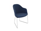 【アルペール/arper / GOODS】のCila Arm Chair / シーラ アームチェア 張り込み仕上 スレッド脚 脚部マットホワイト|ID:prp329100003221092