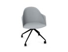 【アルペール/arper / GOODS】のCila Arm Chair / シーラ アームチェア 固定柱脚 シートブルーグレイ、脚部マットブラック|ID:prp329100003221093