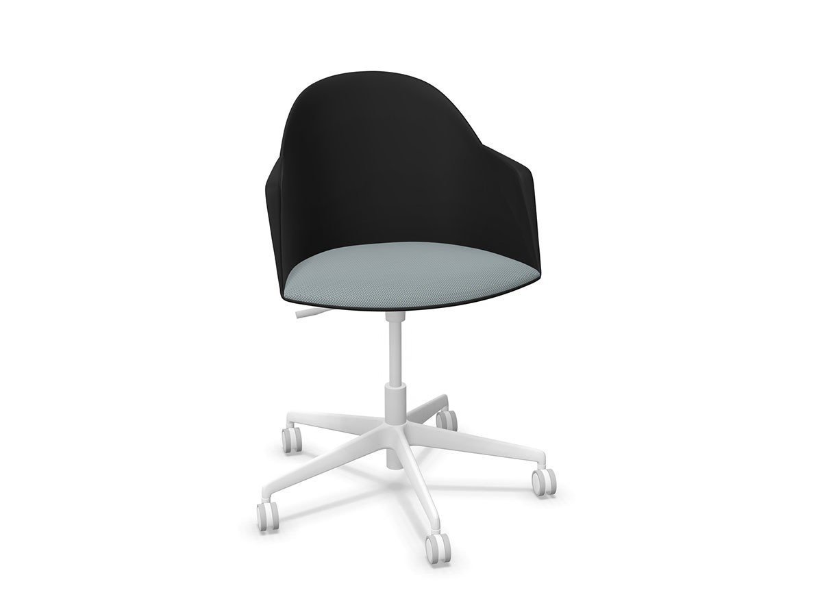 【アルペール/arper / GOODS】のCila Go Arm Chair / シーラゴー アームチェア 座クッション付 5スターベース インテリア・キッズ・メンズ・レディースファッション・服の通販 founy(ファニー) 　クッション　Cushion, Throw Pillow　シンプル　Simple, Minimal　ドレス　Dress, One-Piece　フィット　Fit, Slim Fit　リラックス　Relax, Relaxed Fit　送料無料　Free Shipping　ホーム・キャンプ・アウトドア・お取り寄せ　Home Living / Home & Lifestyle / Camping Gear / Outdoor Camping　家具・インテリア　Home Furniture & Interior. Stylish & Functional Living Spaces　チェア・椅子　Seating & Chairs　アームチェア・アクセントチェア　Armchairs & Accent Chairs　ホーム・キャンプ・アウトドア・お取り寄せ　Home Living / Home & Lifestyle / Camping Gear / Outdoor Camping　家具・インテリア　Home Furniture & Interior. Stylish & Functional Living Spaces　チェア・椅子　Seating & Chairs　オフィスチェア・在宅ワーク用チェア　Office & Desk Chairs　シートブラック、脚部ホワイト|ID: prp329100003221100 ipo3291000000033062947