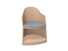 【アルペール/arper / GOODS】のCila Go Arm Chair With Storage Base / シーラゴー ストレージベース付アームチェア 座面クッション付 シェルピンク、ベースピンク|ID:prp329100003221102