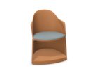 【アルペール/arper / GOODS】のCila Go Arm Chair With Storage Base / シーラゴー ストレージベース付アームチェア 座面クッション付 シェルレンガ、ベースレンガ|ID: prp329100003221102 ipo3291000000021670688