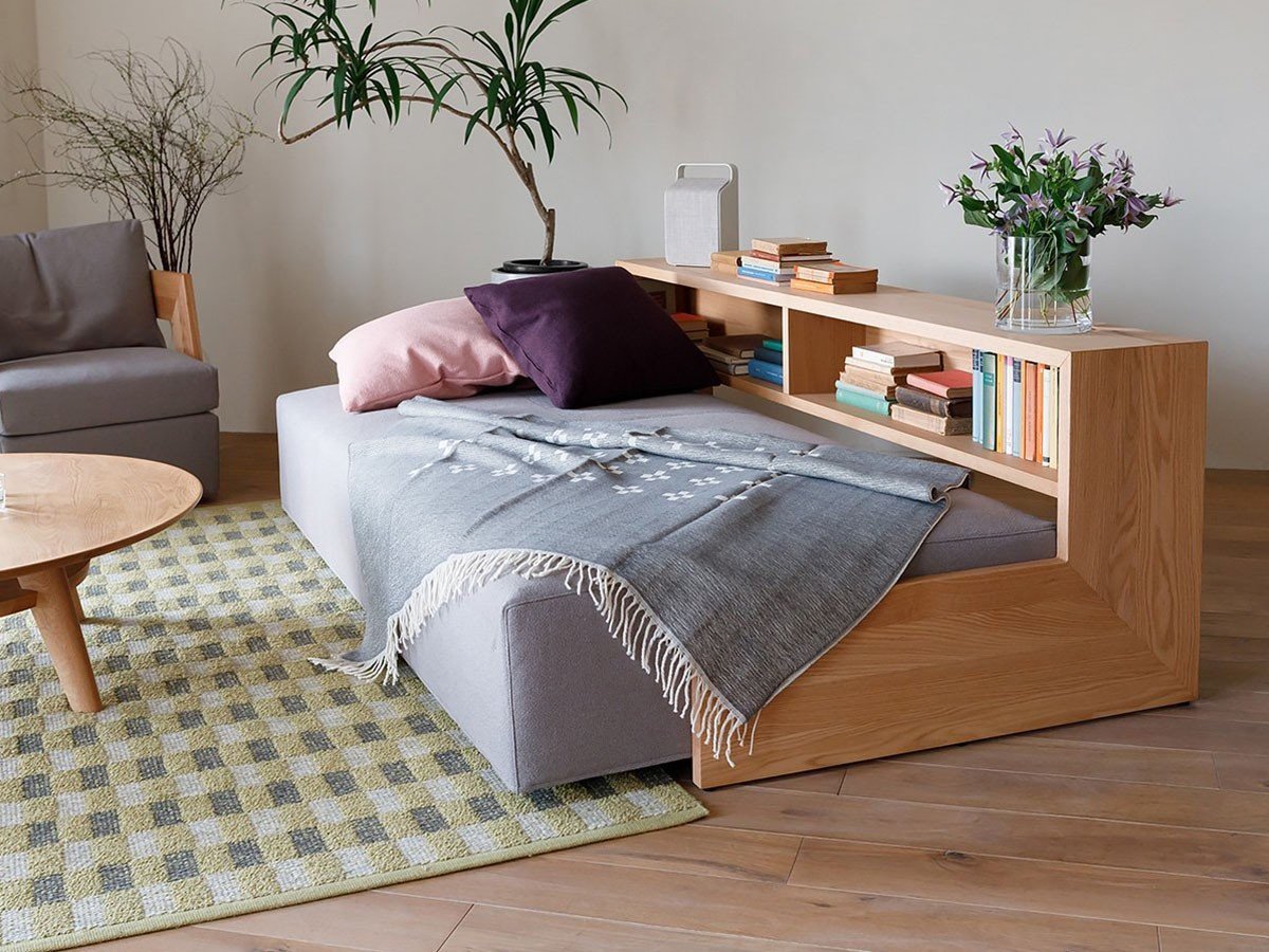 【ヒラシマ/HIRASHIMA / GOODS】のSOLIDO Daybed Wood 095 + Base 098 / ソリド デイベッド ウッド 095 + ベース 098 人気、トレンドファッション・服の通販 founy(ファニー) 　ウッド　Wood　クッション　Cushion　スプリング　Spring　フレーム　Flame　ホーム・キャンプ・アウトドア・お取り寄せ　Home,Garden,Outdoor,Camping Gear　家具・インテリア　Furniture　その他 インテリア雑貨、家具　Furniture, Interior, Others　other-6|ID: prp329100003224207 ipo3291000000031492770