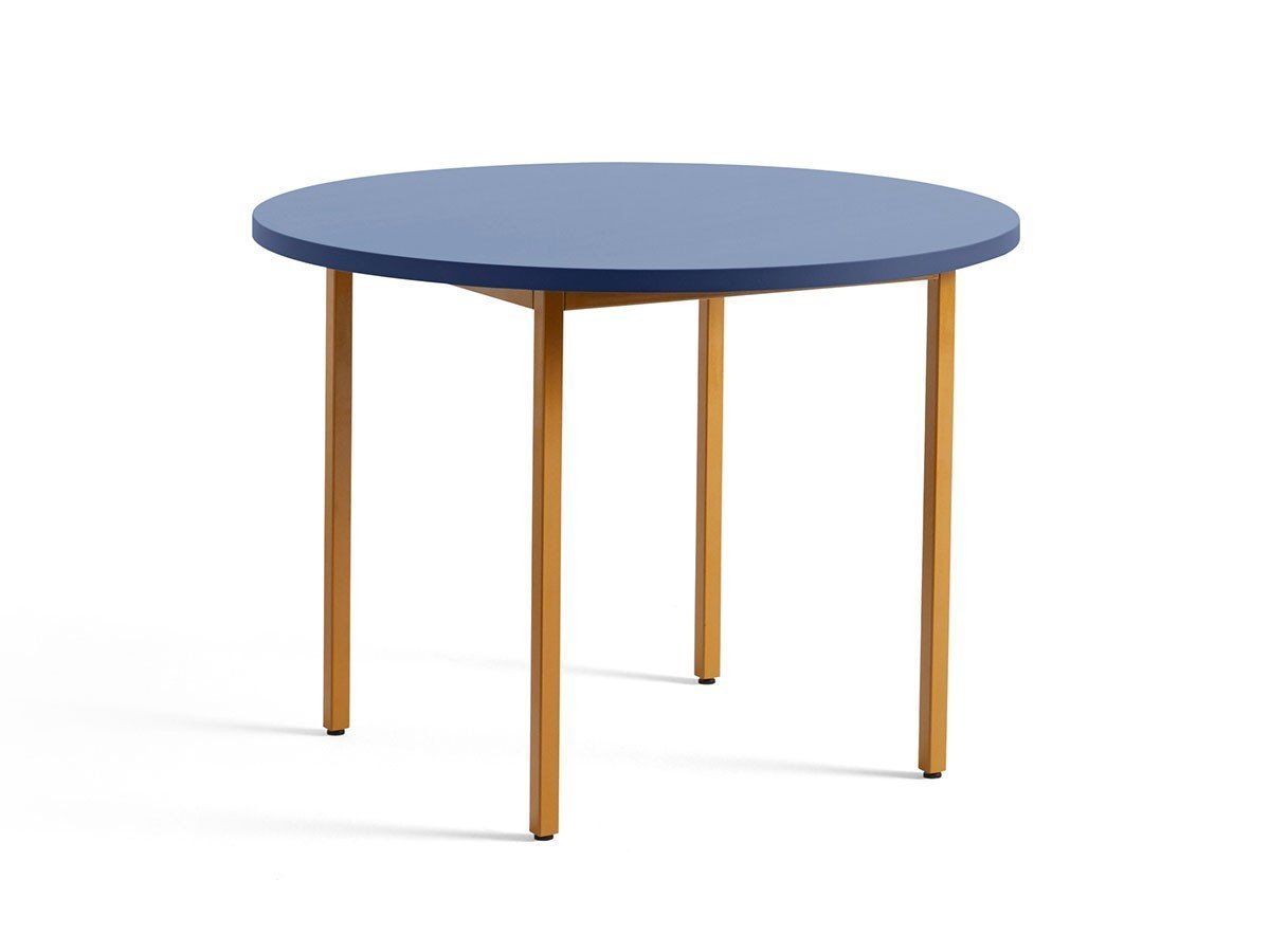【ヘイ/HAY / GOODS】のTWO-COLOUR TABLE / ツーカラー テーブル 直径105cm インテリア・キッズ・メンズ・レディースファッション・服の通販 founy(ファニー) 　コンパクト　Compact　テーブル　Table　ラウンド　Round　エレガント 上品　Elegant　ホーム・キャンプ・アウトドア・お取り寄せ　Home,Garden,Outdoor,Camping Gear　家具・インテリア　Furniture　テーブル　Table　カフェテーブル　Cafe Table　ブルー / オークル|ID: prp329100003231572 ipo3291000000030256161