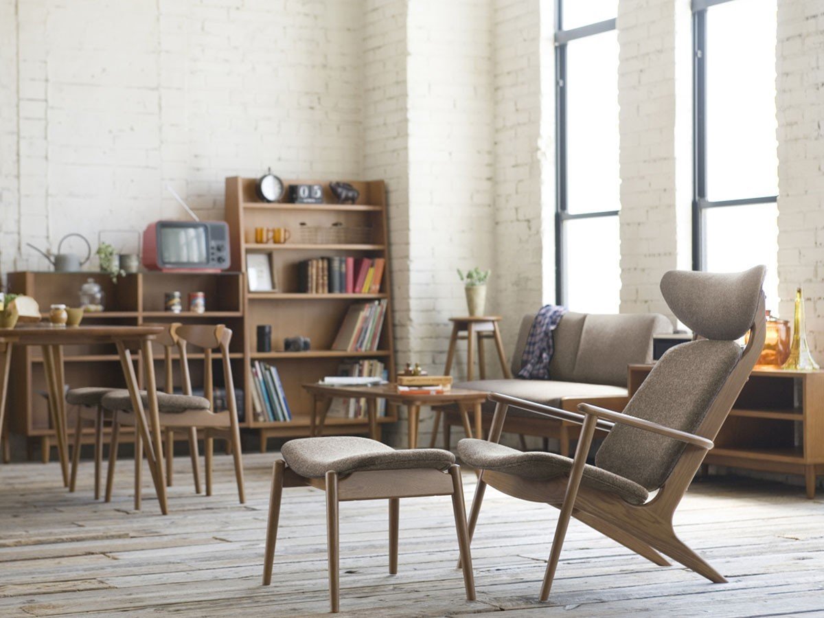 【フライミー ヴェール/FLYMEe vert / GOODS】のPOPOLU EASY CHAIR / ポポル イージーチェア インテリア・キッズ・メンズ・レディースファッション・服の通販 founy(ファニー) 　送料無料　Free Shipping　ウッド　Wood　フィット　Fit　フレーム　Flame　ラバー　Rubber　リラックス　Relax　ホーム・キャンプ・アウトドア・お取り寄せ　Home,Garden,Outdoor,Camping Gear　家具・インテリア　Home Furniture & Interior. Stylish & Functional Living Spaces　チェア・椅子　Chair　ラウンジチェア　Lounge Chair　同シリーズの「オットマン」と組み合わせたイメージ|ID: prp329100003240828 ipo3291000000031715962