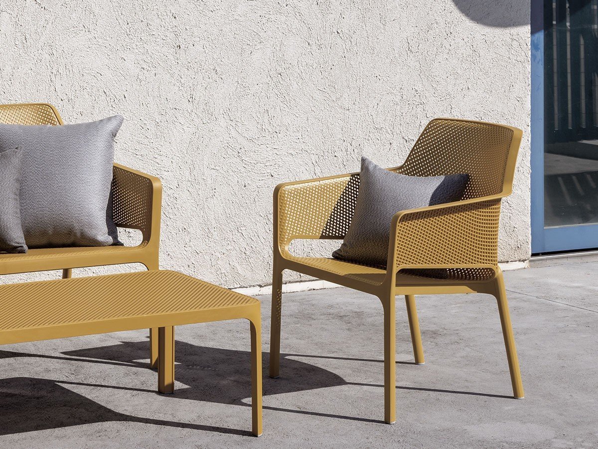 【ナルディ/NARDI / GOODS】のNet Lounge Chair / ネット ラウンジチェアー 人気、トレンドファッション・服の通販 founy(ファニー) 　イエロー　Yellow　ガーデン　Garden　テーブル　Table　メッシュ　Mesh　モダン　Modern　リラックス　Relax　軽量　Lightweight　other-4|ID: prp329100003252472 ipo3291000000031492079