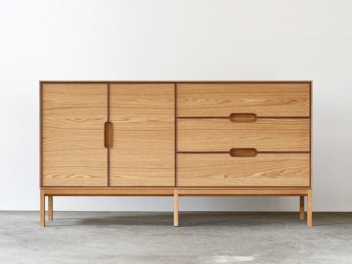 【松井木工/MATSUI MOKKO / GOODS】のLAF Cabinet 2doors + 3drawers / ラフ リビングキャビネット 2ドア + 3ドロワー 幅160cm(木面 / 木脚) インテリア・キッズ・メンズ・レディースファッション・服の通販 founy(ファニー) https://founy.com/ ヴィンテージ Vintage チェリー Cherry モダン Modern ホーム・キャンプ・アウトドア・お取り寄せ Home,Garden,Outdoor,Camping Gear 家具・インテリア Furniture 収納家具・キャビネット Storage Furniture キャビネット Cabinet ホーム・キャンプ・アウトドア・お取り寄せ Home,Garden,Outdoor,Camping Gear 家具・インテリア Furniture 収納家具・キャビネット Storage Furniture サイドボード Sideboard |ID: prp329100003278579 ipo3291000000030252785