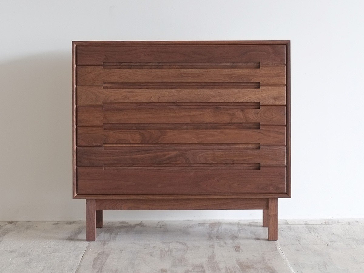 【松井木工/MATSUI MOKKO / GOODS】のThyme CHEST 105 7D / タイム 着物箪笥 105 7D インテリア・キッズ・メンズ・レディースファッション・服の通販 founy(ファニー) 　ヴィンテージ　Vintage　チェリー　Cherry　モダン　Modern　モチーフ　Motif　ホーム・キャンプ・アウトドア・お取り寄せ　Home,Garden,Outdoor,Camping Gear　家具・インテリア　Home Furniture & Interior. Stylish & Functional Living Spaces　収納家具・キャビネット　Storage Furniture　チェスト　Chest　ウッド:ウォールナット|ID: prp329100003278583 ipo3291000000030252852