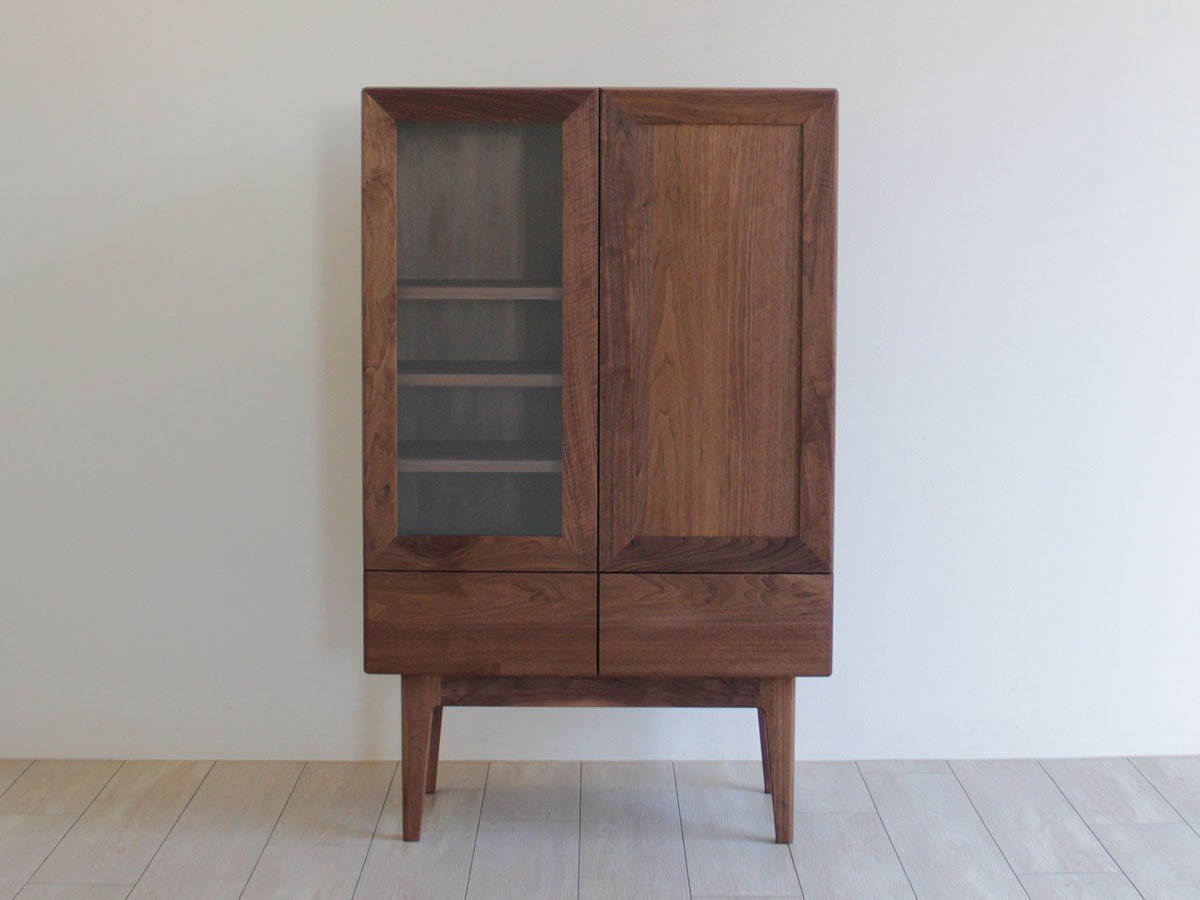 【松井木工/MATSUI MOKKO / GOODS】のcresson WORK CABINET / クレソン ワークキャビネット インテリア・キッズ・メンズ・レディースファッション・服の通販 founy(ファニー) 　ウッド　Wooden Design　ヴィンテージ　Vintage Style　ガラス　Glass, Glassware　チェリー　Cherry, Cherry Pattern　フラット　Flat, Flat Shoes　モダン　Modern, Contemporary　ワーク　Workwear, Utility Style　ホーム・キャンプ・アウトドア・お取り寄せ　Home Living / Home & Lifestyle / Camping Gear / Outdoor Camping　家具・インテリア　Home Furniture & Interior. Stylish & Functional Living Spaces　収納家具・キャビネット　Storage Furniture　収納キャビネット・扉付き棚　Cabinet / Storage Cabinet　ウッド:ウォールナット|ID: prp329100003278590 ipo3291000000036841889