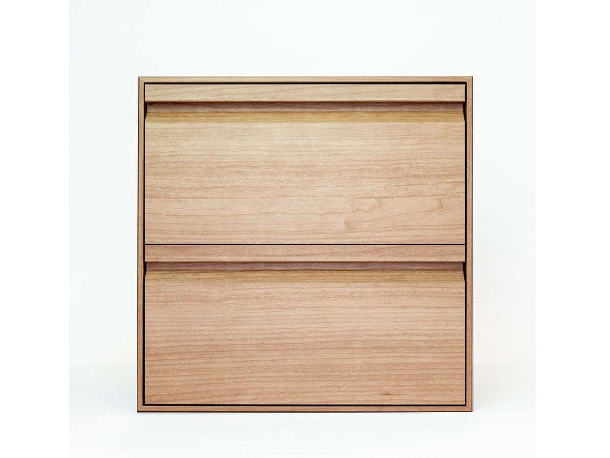 【フライミー ベーシック/FLYMEe BASIC / GOODS】のStorage Box / ストレージボックス スクエア インテリア・キッズ・メンズ・レディースファッション・服の通販 founy(ファニー) 　インナー　Inner　シンプル　Simple　スクエア　Square　フレーム　Flame　ボックス　Box　モダン　Modern　送料無料　Free Shipping　ホーム・キャンプ・アウトドア・お取り寄せ　Home,Garden,Outdoor,Camping Gear　家具・インテリア　Furniture　収納家具・キャビネット　Storage Furniture　2杯の引出しを備えた「引出しセット」。斜めにカットされた手掛けがついており、開け閉めがしやすくなって|ID: prp329100003294839 ipo3291000000031717218