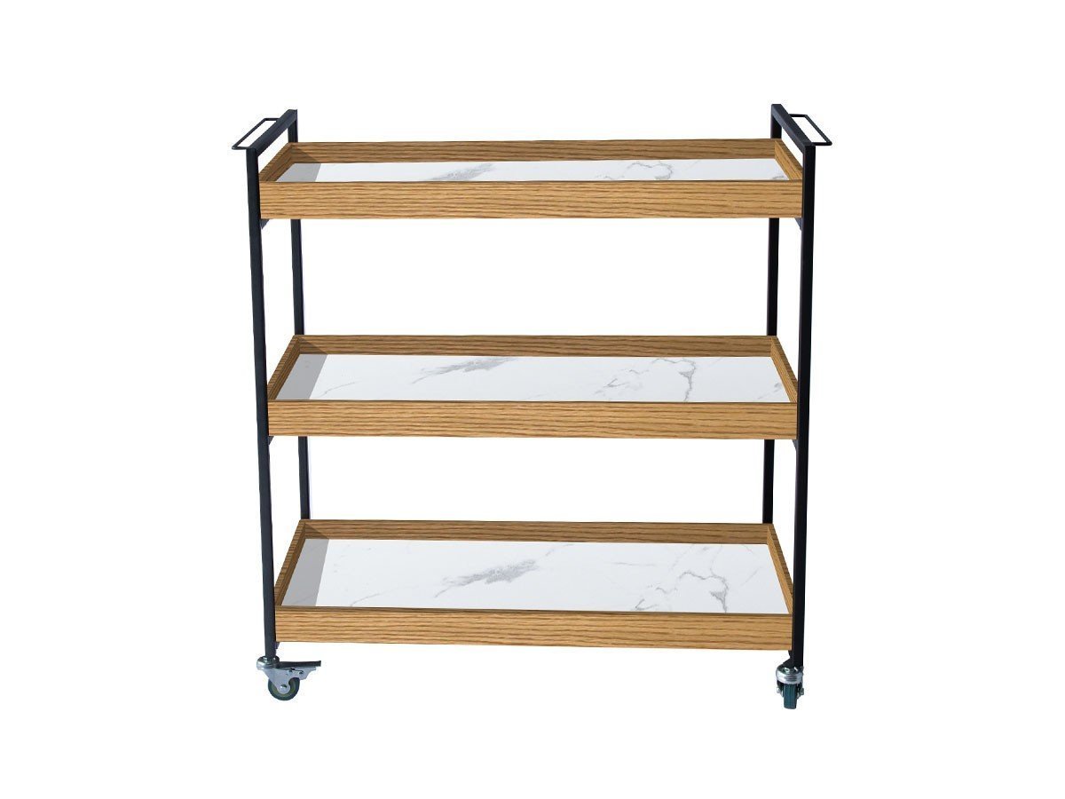 【アデペシュ/a.depeche / GOODS】のPOL moving wagon large / ポル ムービングワゴン ラージ インテリア・キッズ・メンズ・レディースファッション・服の通販 founy(ファニー) 　スリム　Slim　デスク　Desk　フレーム　Flame　モダン　Modern　おすすめ　Recommend　ホーム・キャンプ・アウトドア・お取り寄せ　Home,Garden,Outdoor,Camping Gear　家具・インテリア　Furniture　デスク・机　Desk　デスクワゴン・関連アイテム　Desk Wagon/Related Items　ホーム・キャンプ・アウトドア・お取り寄せ　Home,Garden,Outdoor,Camping Gear　家具・インテリア　Furniture　収納家具・キャビネット　Storage Furniture　ワゴン・チェストワゴン　Wagon/Chest Wagon　棚板マーブル、フレームマットブラック|ID: prp329100003300493 ipo3291000000030250071