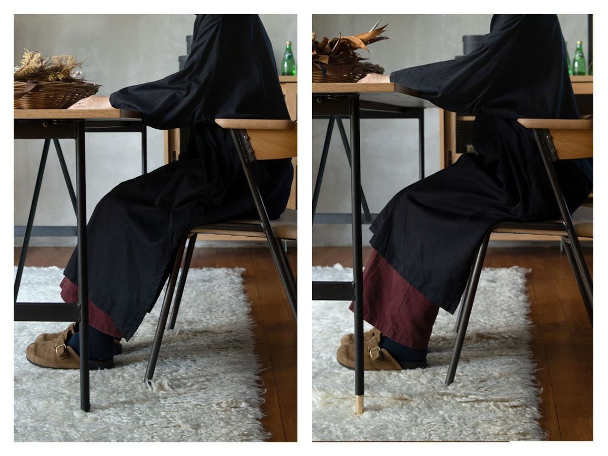 【アデペシュ/a.depeche / GOODS】のPOL 2way dining table 1600 / ポル 2ウェイ ダイニングテーブル 1600 オーク インテリア・キッズ・メンズ・レディースファッション・服の通販 founy(ファニー) 　スリム　Slim　テーブル　Table　フレーム　Flame　モダン　Modern　ホーム・キャンプ・アウトドア・お取り寄せ　Home,Garden,Outdoor,Camping Gear　家具・インテリア　Furniture　テーブル　Table　ダイニングテーブル　Dining Table　脚先の真鍮パーツを取り外すことで、高さ68 / 73cmの2段階で使用できます。|ID: prp329100003371346 ipo3291000000030237367