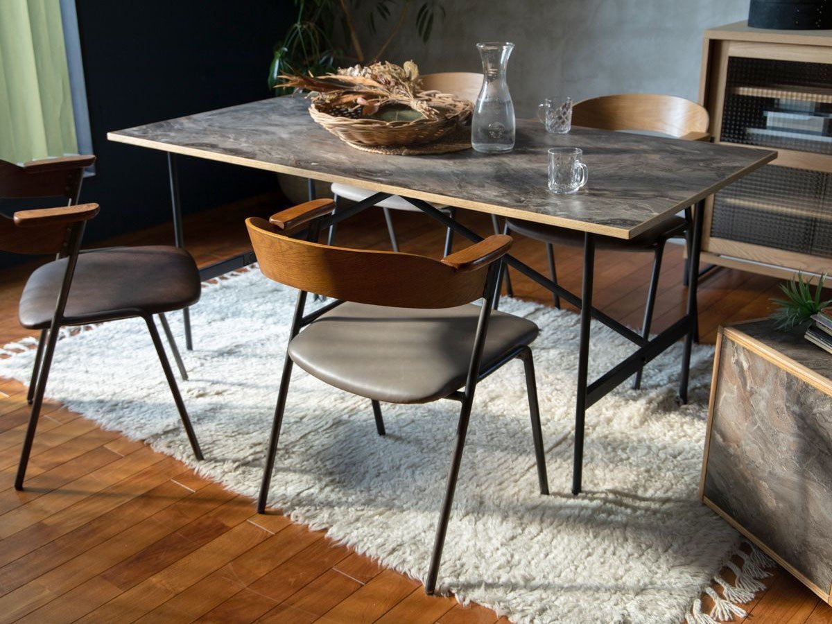 【アデペシュ/a.depeche / GOODS】のPOL 2way dining table 1450 / ポル 2ウェイ ダイニングテーブル 1450 オーク インテリア・キッズ・メンズ・レディースファッション・服の通販 founy(ファニー) 　コンパクト　Compact　スリム　Slim　テーブル　Table　フィット　Fit　フレーム　Flame　モダン　Modern　ホーム・キャンプ・アウトドア・お取り寄せ　Home,Garden,Outdoor,Camping Gear　家具・インテリア　Furniture　テーブル　Table　ダイニングテーブル　Dining Table　参考イメージ|ID: prp329100003371347 ipo3291000000030237516