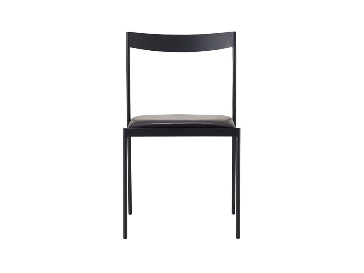 【杉山製作所/Sugiyama Seisakusho / GOODS】のCoFe PF CHAIR / コフェ PF チェア インテリア・キッズ・メンズ・レディースファッション・服の通販 founy(ファニー) 　送料無料　Free Shipping　コンパクト　Compact　シンプル　Simple　フラット　Flat　フレーム　Flame　ホーム・キャンプ・アウトドア・お取り寄せ　Home,Garden,Outdoor,Camping Gear　家具・インテリア　Furniture　チェア・椅子　Chair　ダイニングチェア　Dining Chair　張地:牛革 AGBL エージングレザー黒(Bランク)、フレーム:サンドブラック|ID: prp329100003371364 ipo3291000000030163546