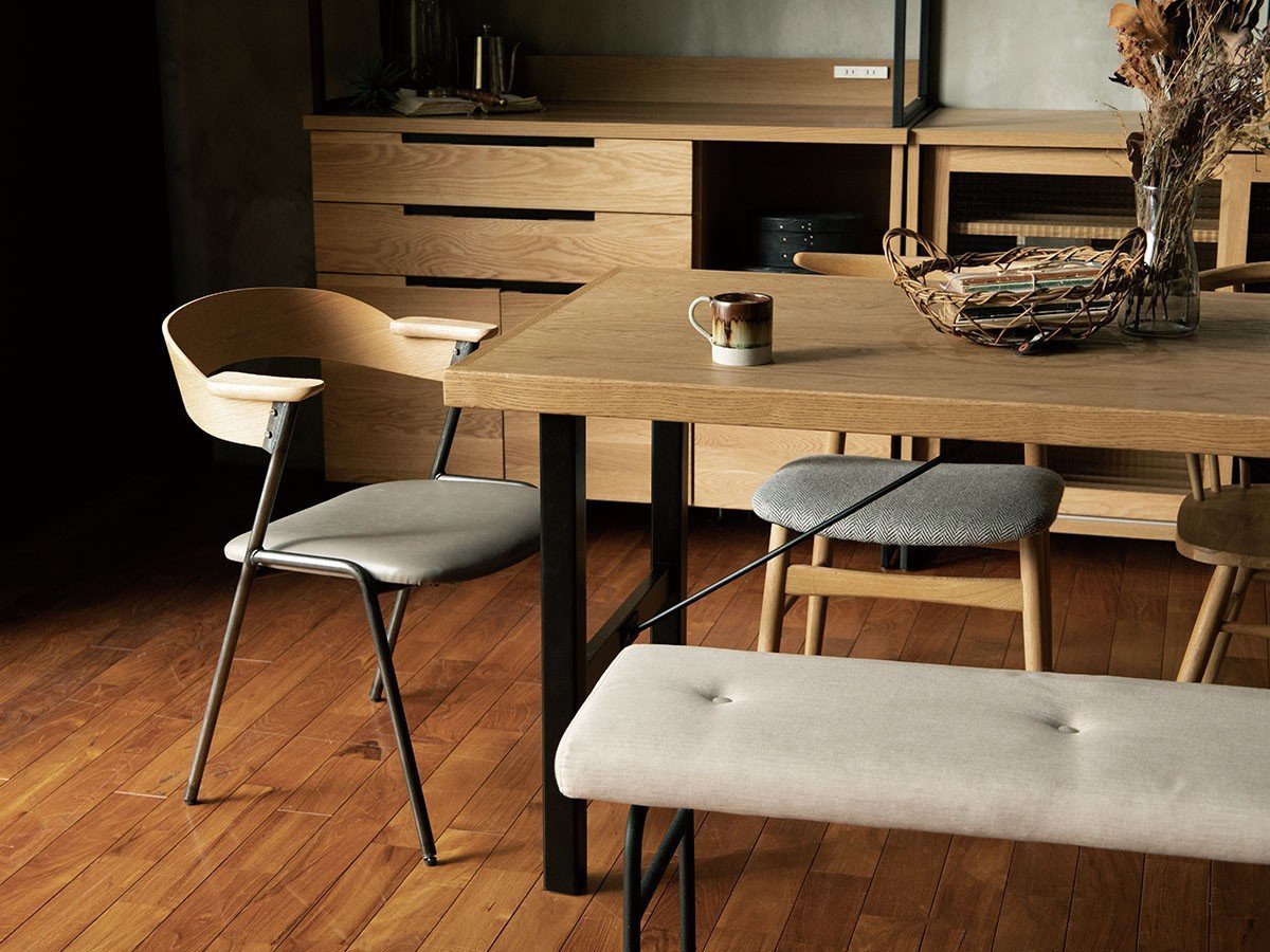 【アデペシュ/a.depeche / GOODS】のsine dining table 1450 / サイン ダイニングテーブル 1450 ウッドレッグ インテリア・キッズ・メンズ・レディースファッション・服の通販 founy(ファニー) 　なめらか　Smooth, Silky Texture　コンパクト　Compact, Small Size　シンプル　Simple, Minimal　テーブル　Table, Dining Table　デスク　Desk, Work Desk　フィット　Fit, Slim Fit　モダン　Modern, Contemporary　ワーク　Workwear, Utility Style　ホーム・キャンプ・アウトドア・お取り寄せ　Home Living / Home & Lifestyle / Camping Gear / Outdoor Camping　家具・インテリア　Home Furniture & Interior. Stylish & Functional Living Spaces　テーブル　Dining, Coffee & Side Tables　ダイニングテーブル・食卓テーブル　Dining Tables　参考イメージ|ID: prp329100003415168 ipo3291000000030230863