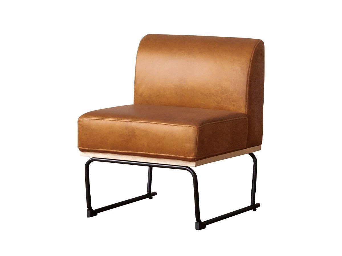 【クラッシュゲート/CRASH GATE / GOODS】のDANTON SOFA / ダントン 1人掛け肘無ソファ インテリア・キッズ・メンズ・レディースファッション・服の通販 founy(ファニー) 　コンパクト　Compact　シンプル　Simple　スリム　Slim　テーブル　Table　リアル　Real　送料無料　Free Shipping　ホーム・キャンプ・アウトドア・お取り寄せ　Home,Garden,Outdoor,Camping Gear　家具・インテリア　Furniture　ソファー　Sofa　張地:キャメル|ID: prp329100003415185 ipo3291000000030166809