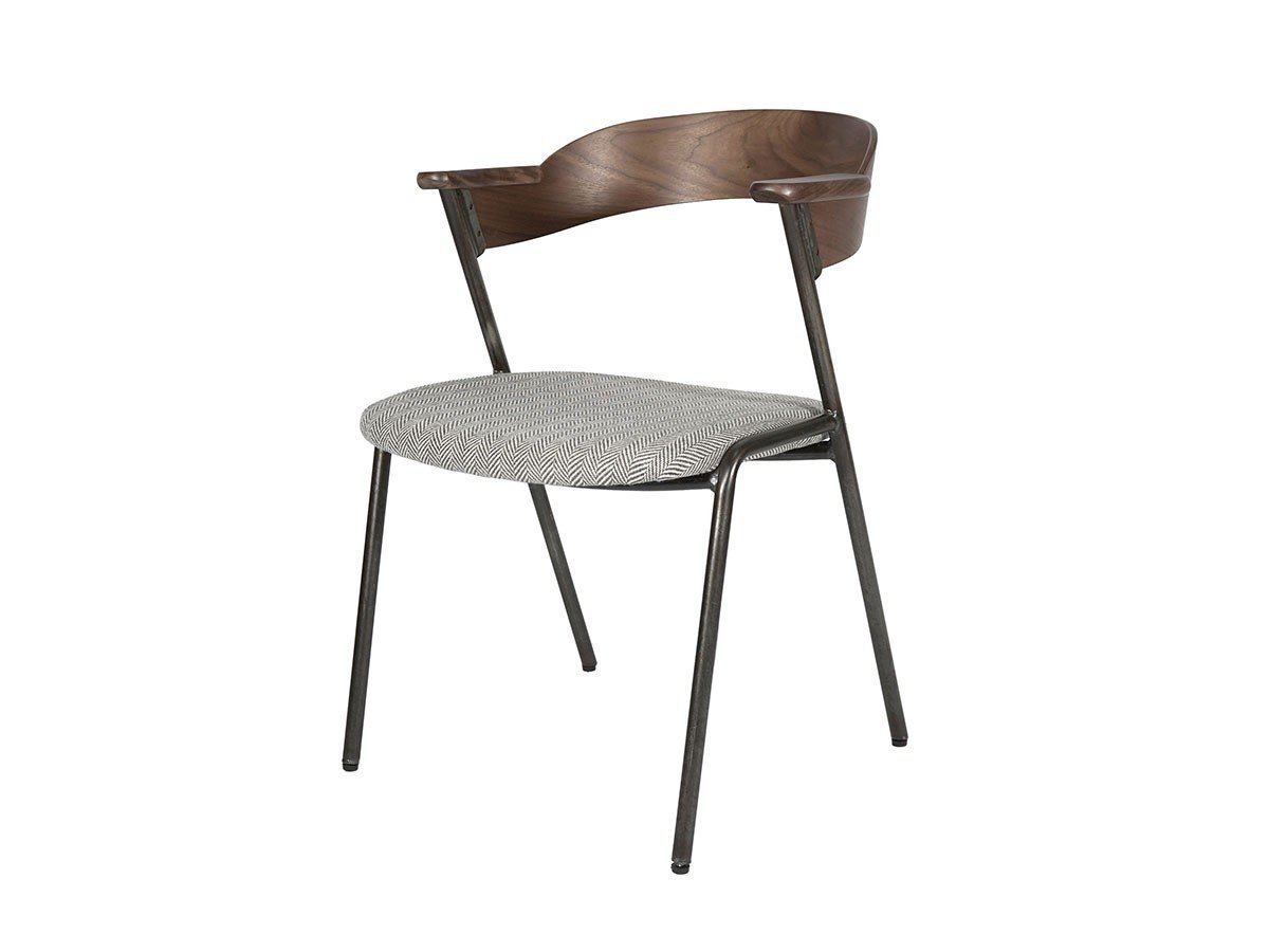 【アデペシュ/a.depeche / GOODS】のdanis short arm chair WN / ダニス ショートアームチェア ウォルナット インテリア・キッズ・メンズ・レディースファッション・服の通販 founy(ファニー) 　ショート　Short, Short Length　シンプル　Simple, Minimal　バランス　Balance, Style Balance　ビンテージ　Vintage, Retro Style　ファブリック　Fabric, Textile　フレーム　Frame, Outline　ホーム・キャンプ・アウトドア・お取り寄せ　Home Living / Home & Lifestyle / Camping Gear / Outdoor Camping　家具・インテリア　Home Furniture & Interior. Stylish & Functional Living Spaces　チェア・椅子　Seating & Chairs　ダイニングチェア・木製チェア　Dining Chairs　ホーム・キャンプ・アウトドア・お取り寄せ　Home Living / Home & Lifestyle / Camping Gear / Outdoor Camping　家具・インテリア　Home Furniture & Interior. Stylish & Functional Living Spaces　チェア・椅子　Seating & Chairs　アームチェア・アクセントチェア　Armchairs & Accent Chairs　張地:ヘリンボーンチャコールグレー|ID: prp329100003415203 ipo3291000000030232478
