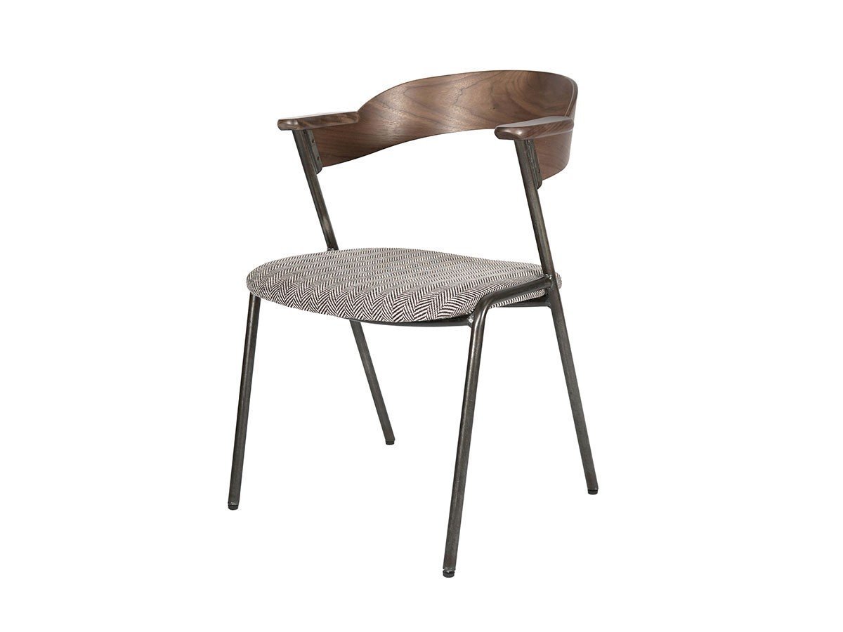 【アデペシュ/a.depeche / GOODS】のdanis short arm chair WN / ダニス ショートアームチェア ウォルナット インテリア・キッズ・メンズ・レディースファッション・服の通販 founy(ファニー) 　ショート　Short, Short Length　シンプル　Simple, Minimal　バランス　Balance, Style Balance　ビンテージ　Vintage, Retro Style　ファブリック　Fabric, Textile　フレーム　Frame, Outline　ホーム・キャンプ・アウトドア・お取り寄せ　Home Living / Home & Lifestyle / Camping Gear / Outdoor Camping　家具・インテリア　Home Furniture & Interior. Stylish & Functional Living Spaces　チェア・椅子　Seating & Chairs　ダイニングチェア・木製チェア　Dining Chairs　ホーム・キャンプ・アウトドア・お取り寄せ　Home Living / Home & Lifestyle / Camping Gear / Outdoor Camping　家具・インテリア　Home Furniture & Interior. Stylish & Functional Living Spaces　チェア・椅子　Seating & Chairs　アームチェア・アクセントチェア　Armchairs & Accent Chairs　張地:ヘリンボーンチャコールブラウン|ID: prp329100003415203 ipo3291000000030232484