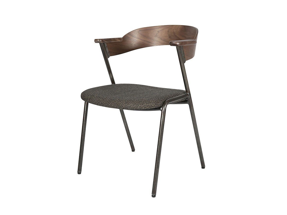 【アデペシュ/a.depeche / GOODS】のdanis short arm chair WN / ダニス ショートアームチェア ウォルナット インテリア・キッズ・メンズ・レディースファッション・服の通販 founy(ファニー) 　ショート　Short, Short Length　シンプル　Simple, Minimal　バランス　Balance, Style Balance　ビンテージ　Vintage, Retro Style　ファブリック　Fabric, Textile　フレーム　Frame, Outline　ホーム・キャンプ・アウトドア・お取り寄せ　Home Living / Home & Lifestyle / Camping Gear / Outdoor Camping　家具・インテリア　Home Furniture & Interior. Stylish & Functional Living Spaces　チェア・椅子　Seating & Chairs　ダイニングチェア・木製チェア　Dining Chairs　ホーム・キャンプ・アウトドア・お取り寄せ　Home Living / Home & Lifestyle / Camping Gear / Outdoor Camping　家具・インテリア　Home Furniture & Interior. Stylish & Functional Living Spaces　チェア・椅子　Seating & Chairs　アームチェア・アクセントチェア　Armchairs & Accent Chairs　張地:チャコールモッシュブラウン|ID: prp329100003415203 ipo3291000000030232501
