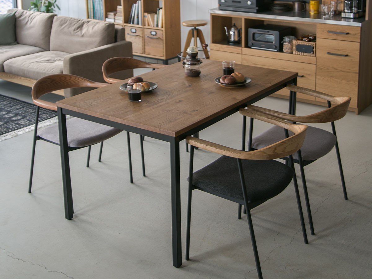 【イージーライフ/Easy Life / GOODS】のTANK DINNING TABLE / タンク ダイニングテーブル 幅150cm(オーク材 / WFT-2) インテリア・キッズ・メンズ・レディースファッション・服の通販 founy(ファニー) 　おすすめ　Recommended / Our Picks　オイル　Body Oil　コンパクト　Compact, Small Size　シンプル　Simple, Minimal　タンク　Tank Top, Sleeveless Top　テーブル　Table, Dining Table　ホーム・キャンプ・アウトドア・お取り寄せ　Home Living / Home & Lifestyle / Camping Gear / Outdoor Camping　家具・インテリア　Home Furniture & Interior. Stylish & Functional Living Spaces　テーブル　Dining, Coffee & Side Tables　ダイニングテーブル・食卓テーブル　Dining Tables　参考イメージ|ID: prp329100003417223 ipo3291000000030227242
