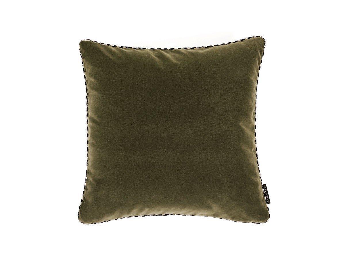 【カサマンス/CASAMANCE / GOODS】のDolce Vita Cushion / ドルチェヴィータ クッション 45 × 45cm インテリア・キッズ・メンズ・レディースファッション・服の通販 founy(ファニー) 　送料無料　Free Shipping　クッション　Cushion, Throw Pillow　パイピング　Piping, Trim Design　フランス　France, French　ベルベット　Velvet, Velvety　ホーム・キャンプ・アウトドア・お取り寄せ　Home Living / Home & Lifestyle / Camping Gear / Outdoor Camping　家具・インテリア　Home Furniture & Interior. Stylish & Functional Living Spaces　その他 インテリア雑貨、家具　Home Decor & Furniture Extras　カーキ|ID: prp329100003453533 ipo3291000000035324716