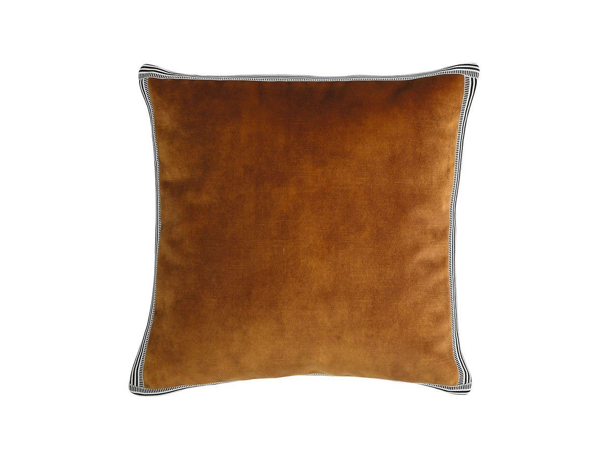 【カサマンス/CASAMANCE / GOODS】のManade Cushion / マナド クッション 65 × 65cm インテリア・キッズ・メンズ・レディースファッション・服の通販 founy(ファニー) 　送料無料　Free Shipping　クッション　Cushion　パイピング　Piping　フランス　France　プリント　Print　ベルベット　Velvet　リネン　Linen　リボン　Ribbon　ヴィンテージ　Vintage　ホーム・キャンプ・アウトドア・お取り寄せ　Home,Garden,Outdoor,Camping Gear　家具・インテリア　Furniture　その他 インテリア雑貨、家具　Furniture, Interior, Others　キャメル|ID: prp329100003453536 ipo3291000000025332369