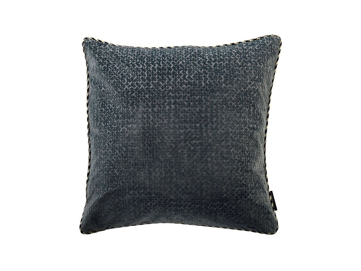 【カサマンス/CASAMANCE / GOODS】のNastie Cushion / ナスティ クッション 45 × 45cm インテリア・キッズ・メンズ・レディースファッション・服の通販 founy(ファニー) 　送料無料　Free Shipping　クッション　Cushion　パイピング　Piping　フランス　France　ベルベット　Velvet　リネン　Linen　レース　Race　ホーム・キャンプ・アウトドア・お取り寄せ　Home,Garden,Outdoor,Camping Gear　家具・インテリア　Furniture　その他 インテリア雑貨、家具　Furniture, Interior, Others　ブルー ドーヴィル|ID: prp329100003453555 ipo3291000000025332730