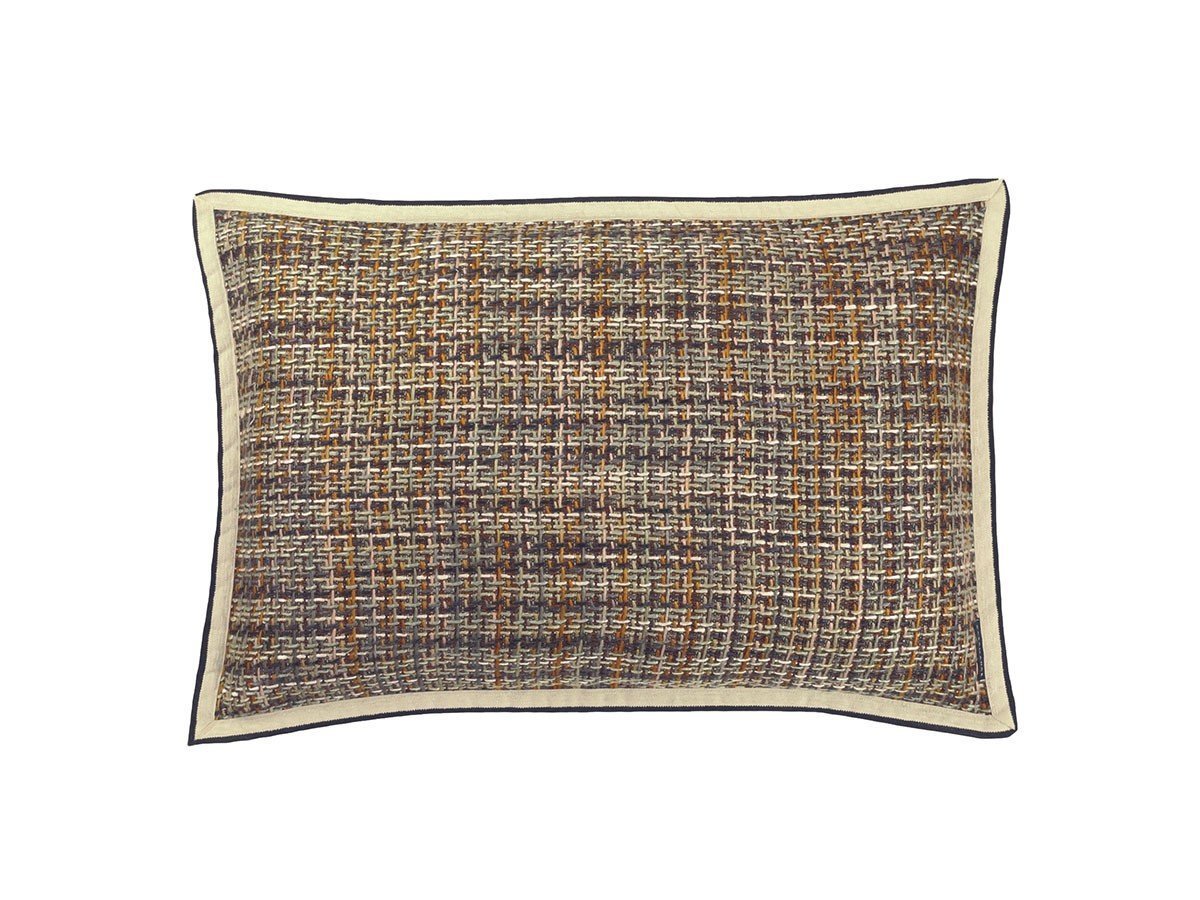 【カサマンス/CASAMANCE / GOODS】のBruyere Cushion / ブリュイエール クッション 60 × 40cm インテリア・キッズ・メンズ・レディースファッション・服の通販 founy(ファニー) 　送料無料　Free Shipping　クッション　Cushion, Throw Pillow　ツイード　Twill, Twill Weave　トリミング　Trimming, Decorative Edge　パイピング　Piping, Trim Design　フランス　France, French　リネン　Linen, Linen Fabric　リボン　Ribbon, Bow　ホーム・キャンプ・アウトドア・お取り寄せ　Home Living / Home & Lifestyle / Camping Gear / Outdoor Camping　家具・インテリア　Home Furniture & Interior. Stylish & Functional Living Spaces　その他 インテリア雑貨、家具　Home Decor & Furniture Extras　モルドール / ヴェール ドゥ グリ|ID: prp329100003453557 ipo3291000000035324950
