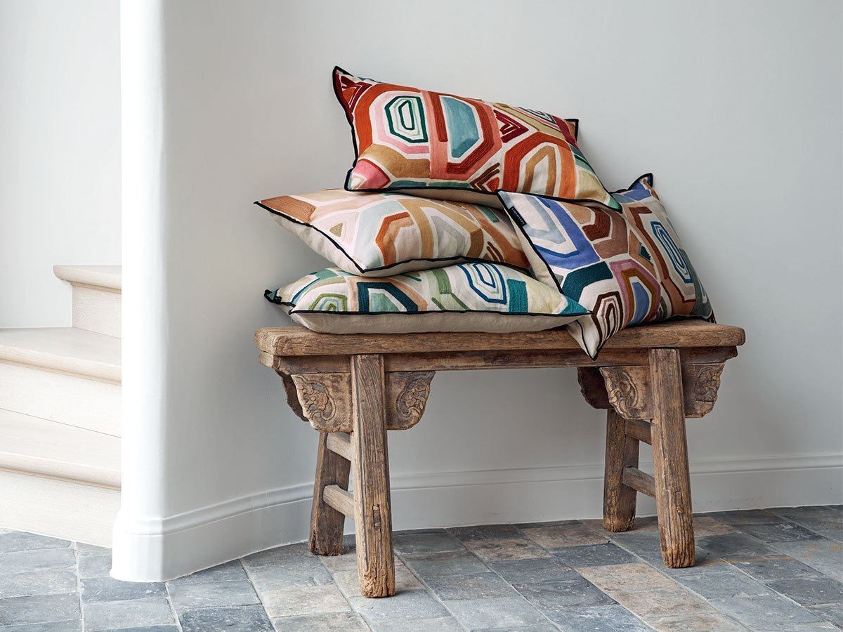 【カサマンス/CASAMANCE / GOODS】のMahlangu Cushion / マーラング クッション 60 × 40cm 人気、トレンドファッション・服の通販 founy(ファニー) 　送料無料　Free Shipping　クッション　Cushion　フランス　France　プリント　Print　リネン　Linen　ホーム・キャンプ・アウトドア・お取り寄せ　Home,Garden,Outdoor,Camping Gear　家具・インテリア　Furniture　その他 インテリア雑貨、家具　Furniture, Interior, Others　other-2|ID: prp329100003453559 ipo3291000000031463324