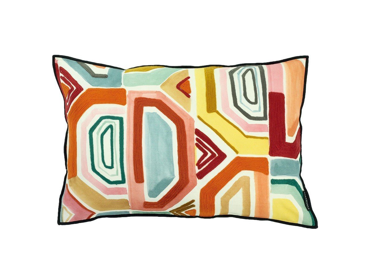 【カサマンス/CASAMANCE / GOODS】のMahlangu Cushion / マーラング クッション 60 × 40cm インテリア・キッズ・メンズ・レディースファッション・服の通販 founy(ファニー) 　送料無料　Free Shipping　クッション　Cushion, Throw Pillow　フランス　France, French　プリント　Print, Printed Pattern　リネン　Linen, Linen Fabric　ホーム・キャンプ・アウトドア・お取り寄せ　Home Living / Home & Lifestyle / Camping Gear / Outdoor Camping　家具・インテリア　Home Furniture & Interior. Stylish & Functional Living Spaces　その他 インテリア雑貨、家具　Home Decor & Furniture Extras　ムルティコロール|ID: prp329100003453559 ipo3291000000035327817