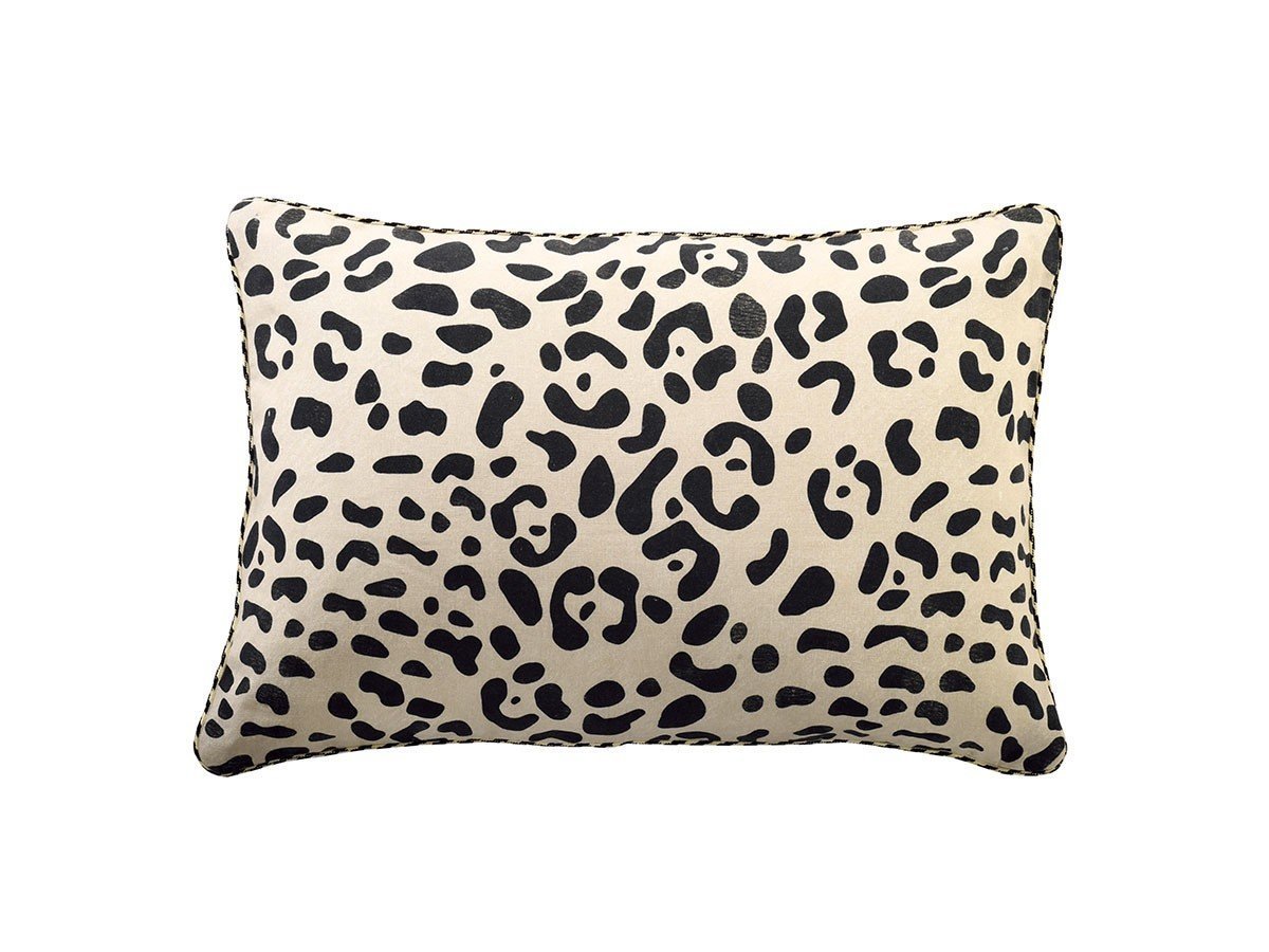 【カサマンス/CASAMANCE / GOODS】のLeo Cushion / レオ クッション 60 × 40cm インテリア・キッズ・メンズ・レディースファッション・服の通販 founy(ファニー) 　送料無料　Free Shipping　クッション　Cushion, Throw Pillow　パイピング　Piping, Trim Design　フランス　France, French　モダン　Modern, Contemporary　リネン　Linen, Linen Fabric　レオパード　Leopard, Animal Print　ホーム・キャンプ・アウトドア・お取り寄せ　Home Living / Home & Lifestyle / Camping Gear / Outdoor Camping　家具・インテリア　Home Furniture & Interior. Stylish & Functional Living Spaces　その他 インテリア雑貨、家具　Home Decor & Furniture Extras　イヴォワール|ID: prp329100003453560 ipo3291000000035327809