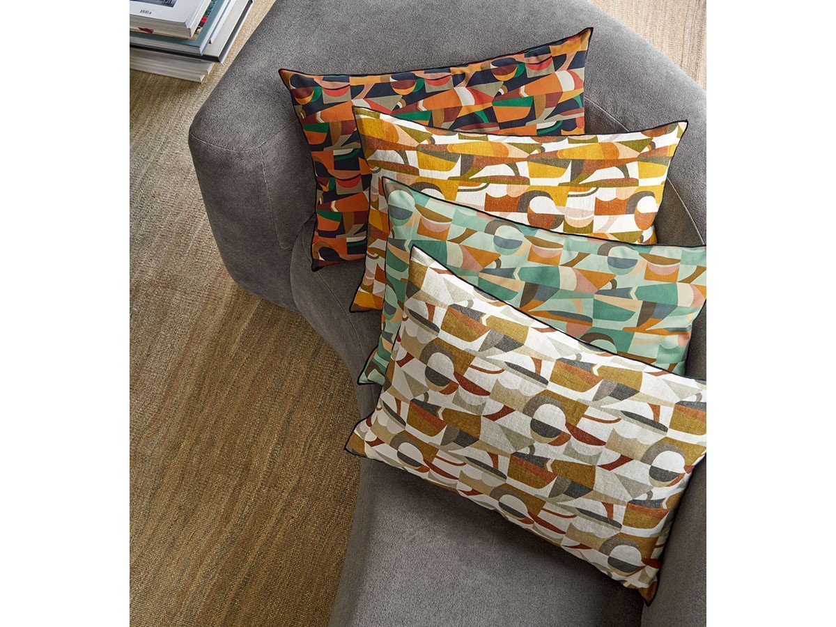 【カサマンス/CASAMANCE / GOODS】のFascination Satain Cushion / ファシナシオン サテン クッション 60 × 40cm 人気、トレンドファッション・服の通販 founy(ファニー) 　送料無料　Free Shipping　クッション　Cushion　サテン　Satin　パイピング　Piping　パターン　Pattern　フランス　France　プリント　Print　リボン　Ribbon　ホーム・キャンプ・アウトドア・お取り寄せ　Home,Garden,Outdoor,Camping Gear　家具・インテリア　Furniture　その他 インテリア雑貨、家具　Furniture, Interior, Others　other-4|ID: prp329100003453567 ipo3291000000031463292