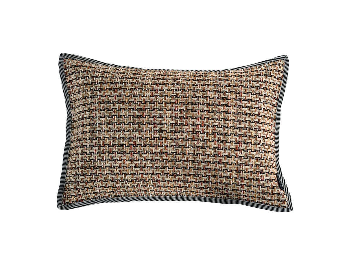 【カサマンス/CASAMANCE / GOODS】のEffigie Cushion / エフィジ クッション 60 × 40cm インテリア・キッズ・メンズ・レディースファッション・服の通販 founy(ファニー) 　送料無料　Free Shipping　エレガント 上品　Elegant　クッション　Cushion　ツイード　Tweed　トリミング　Trimming　ベルベット　Velvet　モチーフ　Motif　リボン　Ribbon　ホーム・キャンプ・アウトドア・お取り寄せ　Home,Garden,Outdoor,Camping Gear　家具・インテリア　Furniture　その他 インテリア雑貨、家具　Furniture, Interior, Others　ムルティコ オークル / オランジュ|ID: prp329100003453573 ipo3291000000022868078