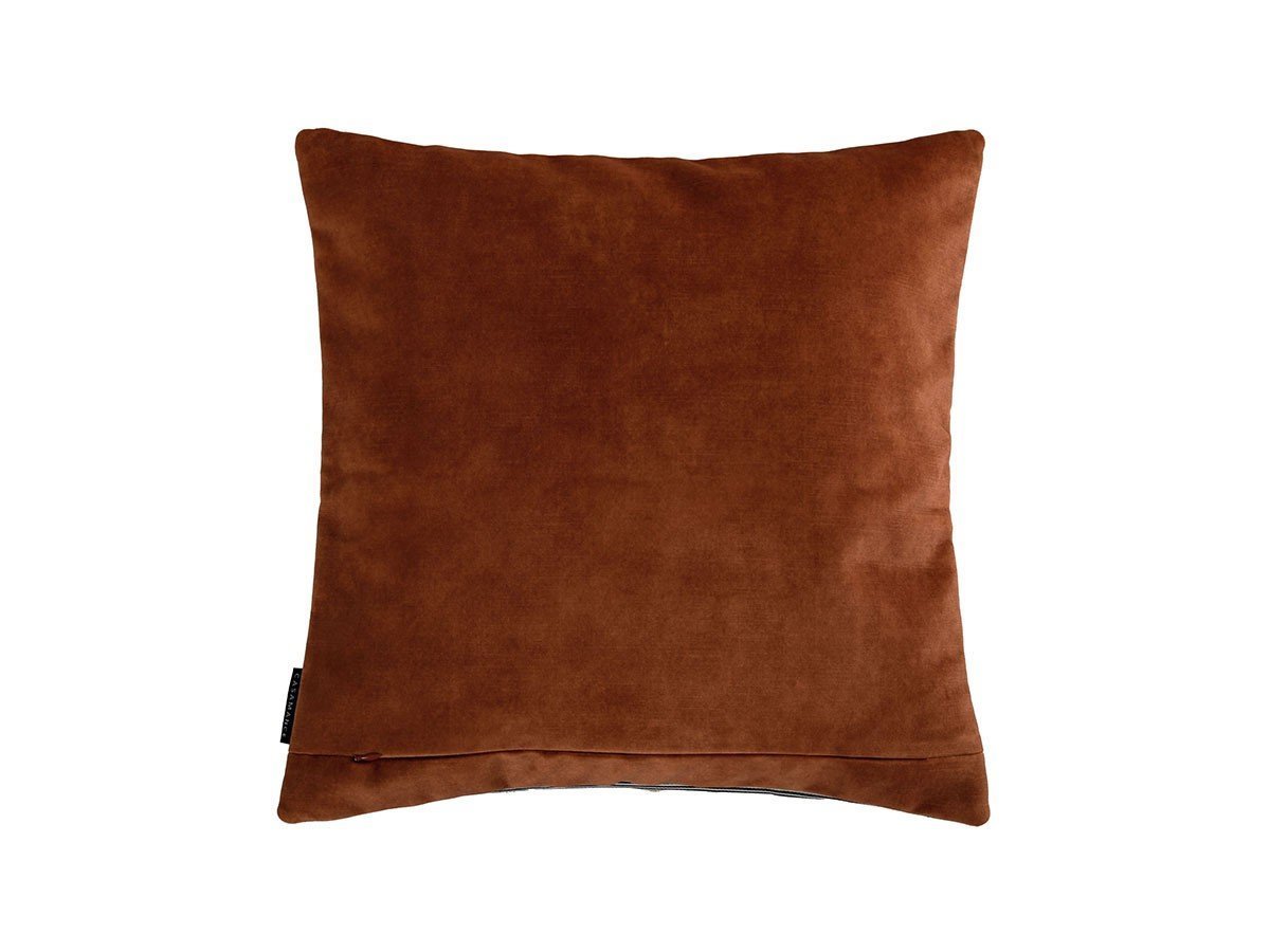 【カサマンス/CASAMANCE / GOODS】のOca Cushion / オカ クッション 45 × 45cm インテリア・キッズ・メンズ・レディースファッション・服の通販 founy(ファニー) 　送料無料　Free Shipping　クッション　Cushion, Throw Pillow　ストライプ　Stripe, Striped Pattern　トリミング　Trimming, Decorative Edge　フランス　France, French　ベルベット　Velvet, Velvety　モチーフ　Motif, Design Theme　リボン　Ribbon, Bow　ホーム・キャンプ・アウトドア・お取り寄せ　Home Living / Home & Lifestyle / Camping Gear / Outdoor Camping　家具・インテリア　Home Furniture & Interior. Stylish & Functional Living Spaces　その他 インテリア雑貨、家具　Home Decor & Furniture Extras　オランジュ(裏面)|ID: prp329100003453574 ipo3291000000035324993