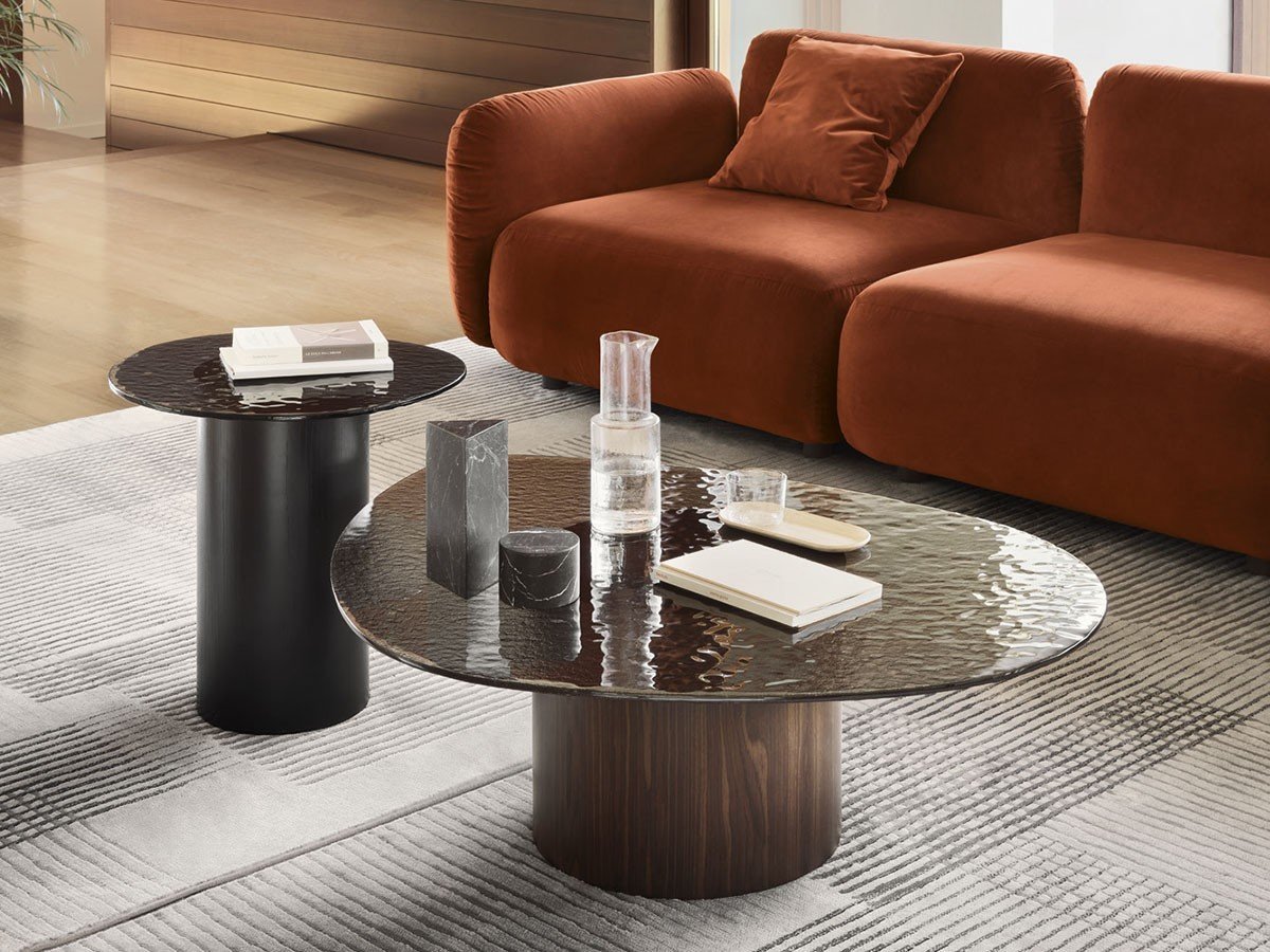 【カリガリス/Calligaris / GOODS】のMUSHROOM / マッシュルーム CS/5140-B インテリア・キッズ・メンズ・レディースファッション・服の通販 founy(ファニー) 　ガラス　Glass, Glassware　テーブル　Table, Dining Table　フォルム　Silhouette, Form　ホーム・キャンプ・アウトドア・お取り寄せ　Home Living / Home & Lifestyle / Camping Gear / Outdoor Camping　家具・インテリア　Home Furniture & Interior. Stylish & Functional Living Spaces　テーブル　Dining, Coffee & Side Tables　ローテーブル・センターテーブル　Coffee & Center Tables　天板GM3 トランスペアレントスモークグレイ、ベースP12 スモーク|ID: prp329100003463674 ipo3291000000034960286