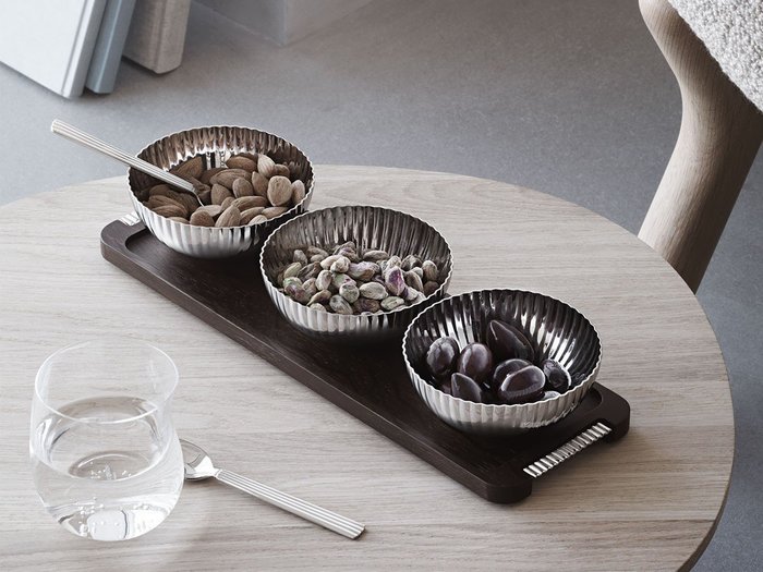 【ジョージ ジェンセン/GEORG JENSEN / GOODS】のBERNADOTTE TRAY WITH BOWLS / ベルナドッテ ボウル付きトレイ ボウル3ピースセット インテリア・キッズ・メンズ・レディースファッション・服の通販 founy(ファニー) https://founy.com/ 送料無料 Free Shipping テーブル Table |ID: prp329100003466186 ipo3291000000030220021