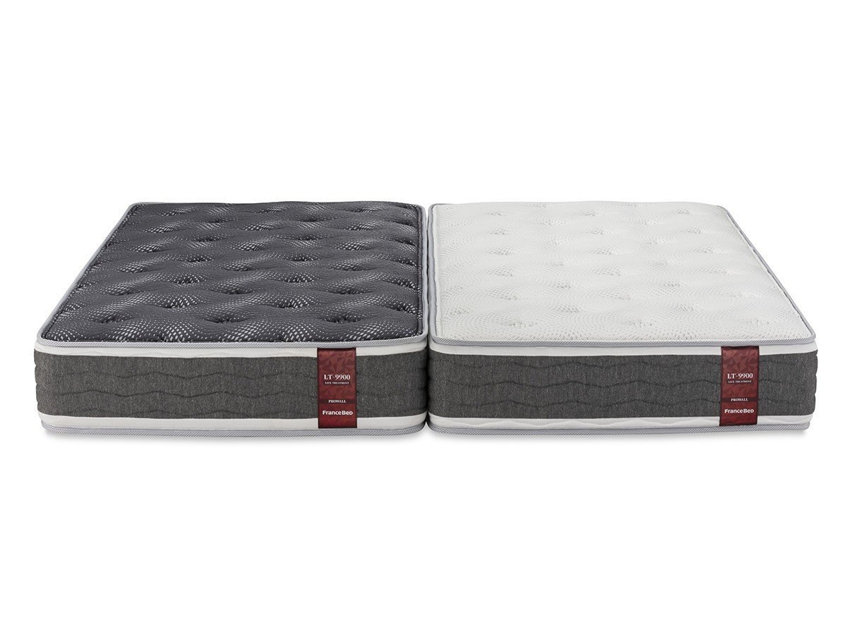 【フランスベッド/FRANCE BED / GOODS】のLife Treatment Mattress LT-9000 / ライフトリートメント マットレス LT-9000 ミディアムソフト インテリア・キッズ・メンズ・レディースファッション・服の通販 founy(ファニー) 　クッション　Cushion　抗菌　Antibacterial　スプリング　Spring　タオル　Towel　ホーム・キャンプ・アウトドア・お取り寄せ　Home,Garden,Outdoor,Camping Gear　家具・インテリア　Furniture　その他 インテリア雑貨、家具　Furniture, Interior, Others　左:ハード、右:ミディアムソフトハード、ミディアムソフトも同じ厚さのため、2台を並べ|ID: prp329100003468297 ipo3291000000025330478