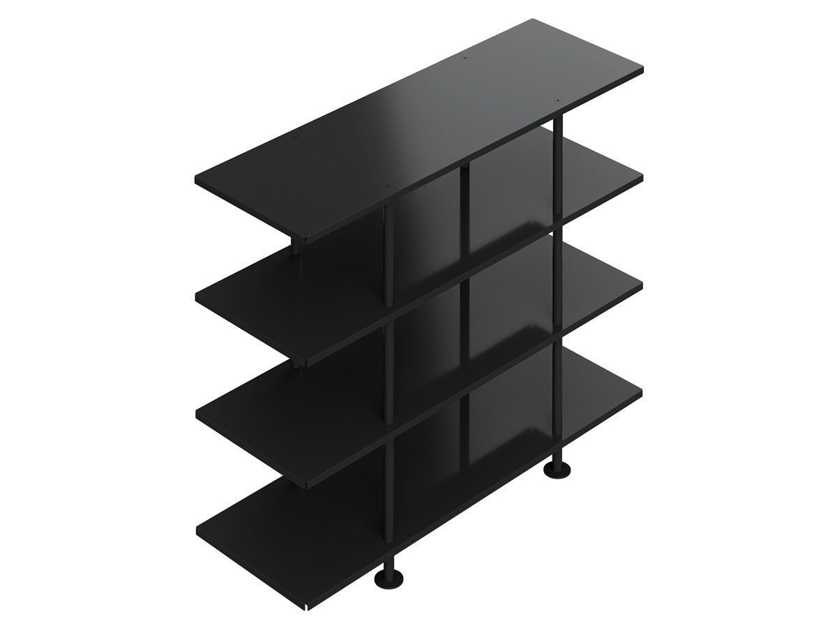 【キット/KIT / GOODS】のShelf / シェルフ SLF-02 4段 インテリア・キッズ・メンズ・レディースファッション・服の通販 founy(ファニー) 　送料無料　Free Shipping　ホーム・キャンプ・アウトドア・お取り寄せ　Home Living / Home & Lifestyle / Camping Gear / Outdoor Camping　家具・インテリア　Home Furniture & Interior. Stylish & Functional Living Spaces　収納家具・キャビネット　Storage Furniture　シェルフ・オープンラック・収納棚　Open Shelf Rack　ブラック|ID: prp329100003478569 ipo3291000000036857779